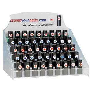 Set aus 80 Ballmarkern Stamp Your Balls